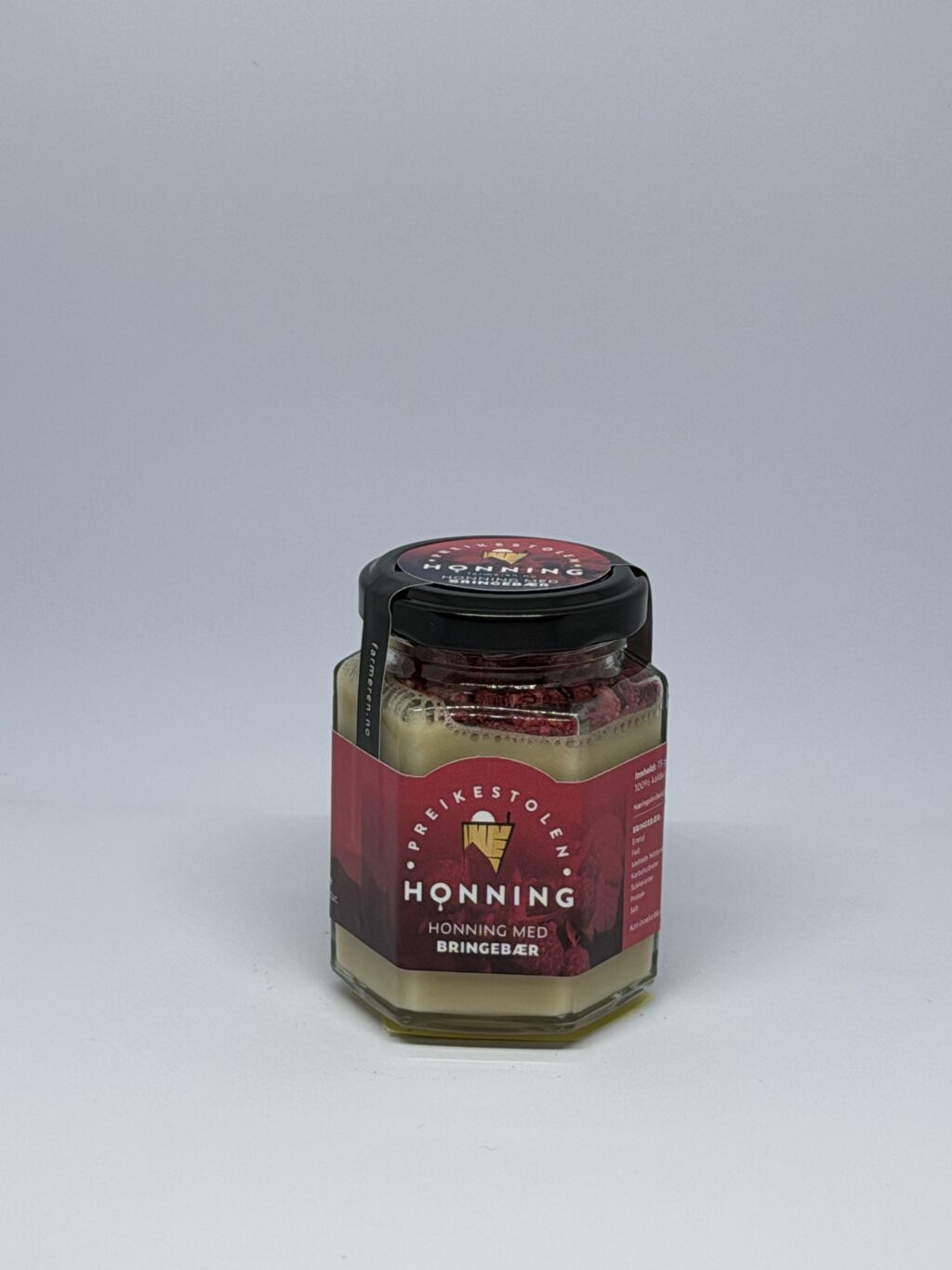 Honning med bringebær 120g